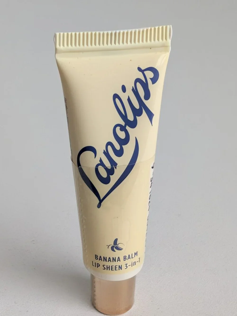 Lanolips Banana Balm Lip Sheen 3-in-1 Lip Balm .42oz Travel Size SEALED